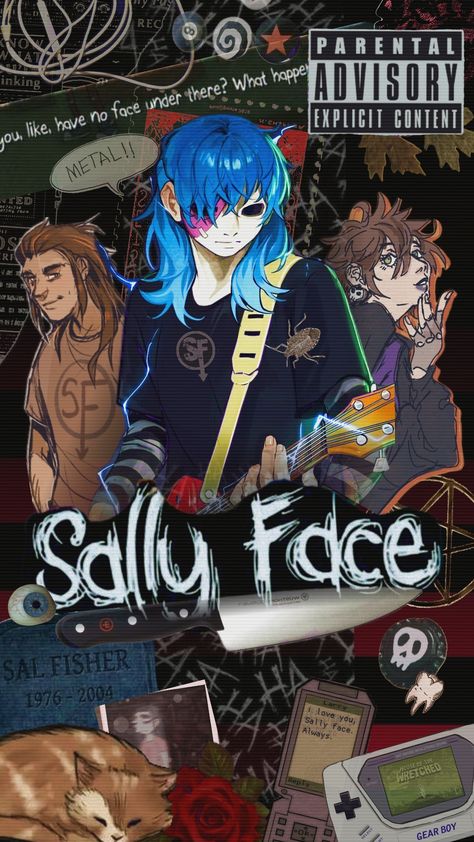 #sallyface #sallyfacegame #sallyfacewallpaper #videogames #wallpaper #sanitysfall Videogames Wallpaper, Sally Face Wallpaper, Sf Wallpaper, Face Wallpaper, Funny Logo, Sally Face Game, Sally Face, Horror Game, Cute Anime Character