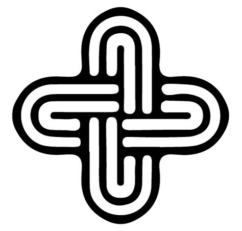 Salomon's Knot symbol. There are several legends regarding the design of the Solomon's Knot and each tale focuses on the interconnectivity of the two loops.The Solomon's Knot is not to be confused with a Solomon's Seal, which is a pentagram.There are several legends regarding the design of the Solomon's Knot symbol and each tale focuses on the interconnectivity of the two loops and their synergy. So in addition to wisdom, the symbol means strength. Solomons Knot, Kundalini Tattoo, Drawings To Copy, Ancient Greek Symbols, Greek Symbols, King Solomon Seals, How Soon Is Now, Greek Symbol, Seal Of Solomon