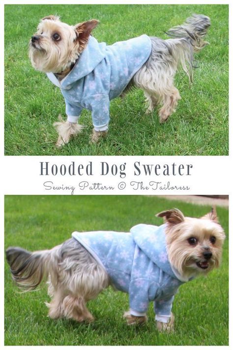 Dog Shirt Sewing Pattern Free, Free Dog Hoodie Sewing Pattern, Cat Sweater Sewing Pattern Free, Small Dog Coat Pattern Free Printable, Dog Sweater Sewing Pattern Free, Free Dog Coat Pattern Sewing, Dog Sweater Pattern Sewing, Dog Coats Patterns Free Sewing, Dog Clothes Sewing Patterns Free