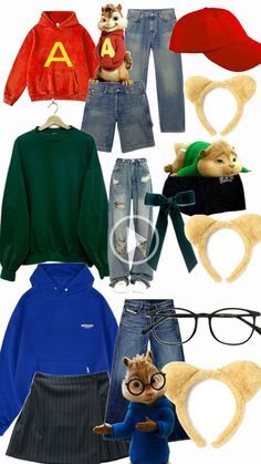 Alvin And The Chipmunks Halloween, Easy Adult Halloween Costumes, Partner Halloween Costumes, Stylish Halloween Costumes, Halloween Costumes Brunette, Clueless Halloween Costume, Horror Halloween Costumes, Cute Group Halloween Costumes, Costume Ideas For Couples