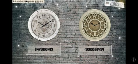 Town Hall Decal Bloxburg, Bloxburg Digital Clock Decal Codes, Clock Codes For Bloxburg, Bloxburg Highschool, Layouts Bloxburg, Wii Music, Bloxburg Castle, Bloxburg Victorian House, Bloxburg Pictures