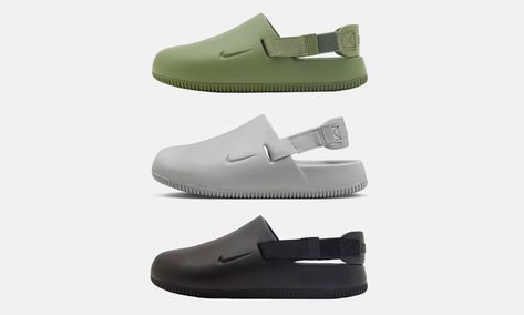 Nike Crocs, Nike Air Vortex, Cool Crocs, Nike Website, Vintage Sneakers, Open Toed Heels, The Calm, Toe Designs, Mule