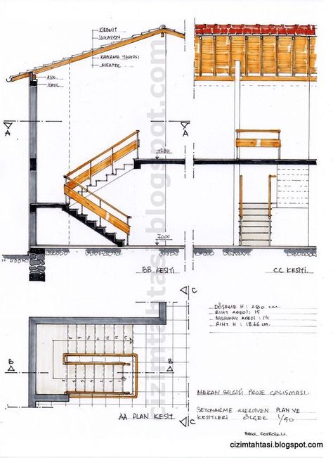 Staircase Section Detail, Staircase Plan, Spiral Staircase Plan, Stair Design Architecture, Stair Plan, Architecture Drawing Plan, Interior Architecture Drawing, Stairs Architecture, Stairway Design