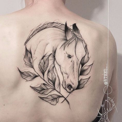 Memorial Horse Tattoo, Horse Tattoos, Tattoos On Side Ribs, Horse Tattoo Design, Cowgirl Tattoos, Country Tattoos, Western Tattoos, Nature Leaves, Leg Tattoos Women