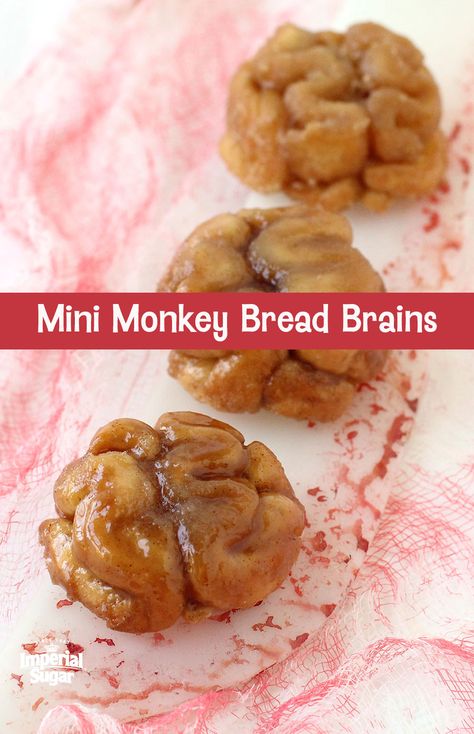 Halloween Monkey Bread, Monkey Bread Pumpkin, Pumpkin Pie Monkey Bread, Individual Monkey Bread, Chunky Monkey Muffins, Cinnamon Pastry, Mini Monkey Bread, Monkey Brains, Halloween Morning