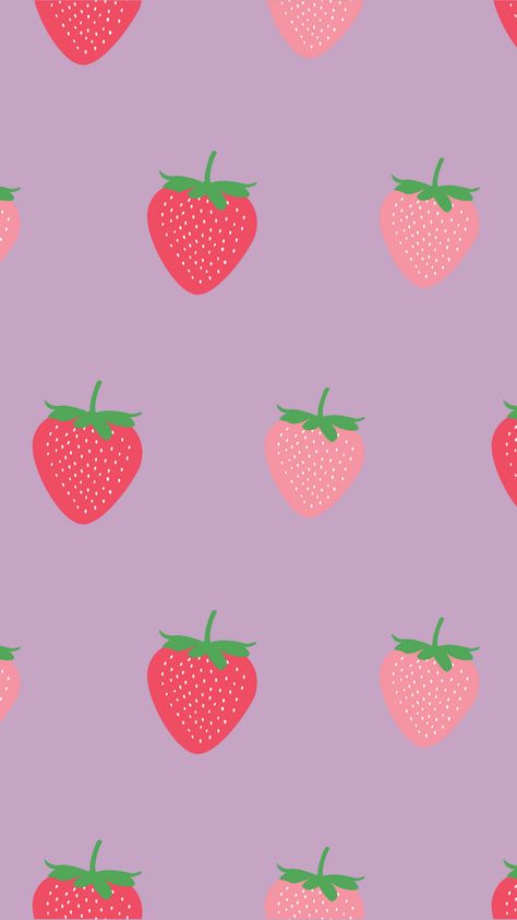 Purple and strawberry wallpaper for insta stories or phone. Follow for more! Purple Strawberry Wallpaper, Wallpaper For Insta, Strawberry Wallpaper, Purple Strawberry, Lilac Background, Strawberry Color, Iphone Wallpaper Stills, Iphone Wallpaper Images, Strawberry Fields