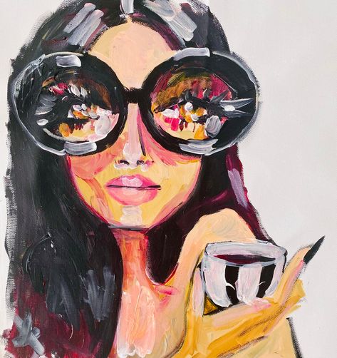 Fashion Painting Ideas, Fashion Painting Canvas, Celebrity Faces, Blended Family, Family Therapy, Fashion Art Illustration, Art Collage Wall, Fashion Painting, Cute Art Styles