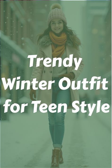 Trendy Winter Outfit for Teen Style Winter Outfit Ideas For Teens, Winter Clothing Styles, Winter Senior Pictures Outfits, Outfit Ideas For Teens, Winter Senior Pictures, New York Winter Fashion, Teen Fashion Winter, Winter Vacation Outfits, Teen Winter Outfits