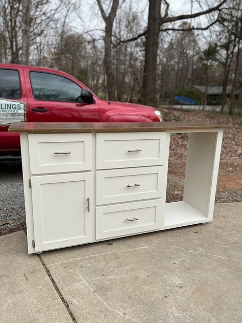 RawlingsWoodworks - Etsy Canada Cabinet With Drink Fridge, Cabinet For Wine Fridge, Credenza With Wine Fridge, Beverage Cabinet With Fridge, Buffet With Mini Fridge, Built In Mini Fridge Cabinets, Mini Fridge In Closet, Mini Fridge Station, Small Fridge Cabinet