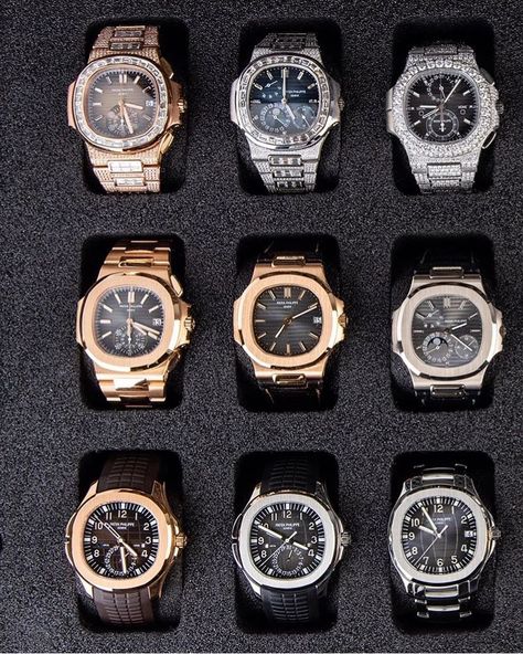 box full of Patek 😱 #patekphilippe #pateknautilus #audemarspiguet #audemars #chronograph #nautilus #5980  #mondani  #dailywatch #watch #wristwatcher #reloj #horology #watchlover #watchanish #watchmania #patek #watchbox #wristgame #wristporn#design#luxury#rolex Patek Watches, Stylish Watches Men, Louis Vuitton Backpack, Patek Philippe Watches, Stylish Men Casual, Amazing Watches, Hand Watch, Fashion Suits For Men, Luxury Timepieces