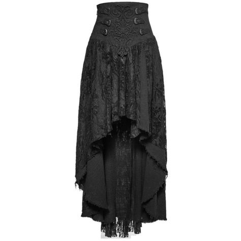 Belladonna High Low Black Lace Corset Skirt by Punk Rave ($120) ❤ liked on Polyvore featuring skirts, punk skirt, mullet skirts, lace skirt, dip hem skirt and lace hi low skirt Victorian Costume Halloween, Skirt Over Jeans, Punk Costume, Punk Skirt, Goth Skirt, Steampunk Skirt, Gothic Skirt, Crinkle Skirt, Victorian Corset