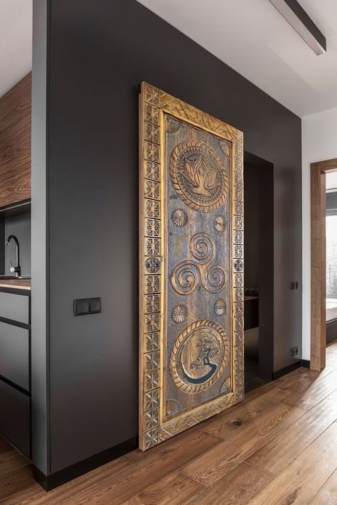 Dark gray interior doors