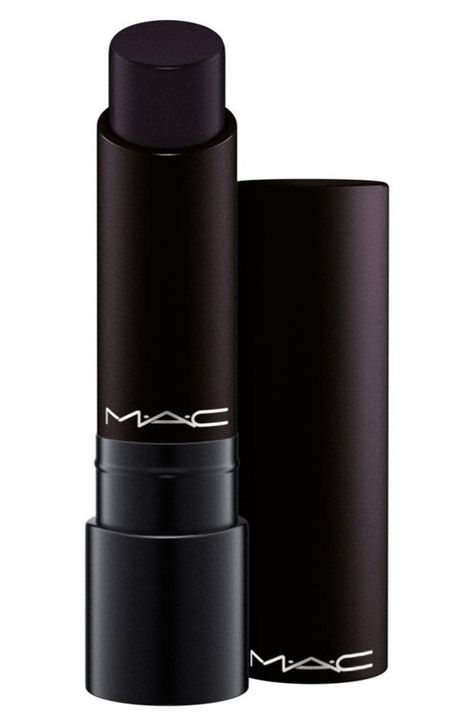 Best Black Lipstick, Mac Cosmetics Lipstick, Lipstick Designs, Lip Primer, Dark Lipstick, Black Lipstick, Remove Dark Circles, Ethereal Makeup, Gothic Makeup