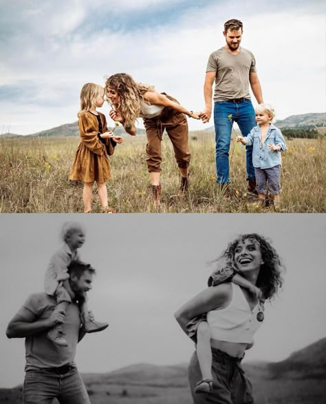 Family Fun Photoshoot Ideas, Untraditional Family Photos, Epic Family Photos, Coparenting Photoshoot, Hippie Family Photoshoot, Non Traditional Family Photos, Family Lake Photos, Nature Family Photoshoot Summer, Timeless Family Photos