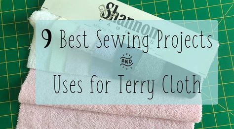 Terry Cloth Projects, Sewing With Minky, Best Sewing Projects, Burp Cloth Patterns, Rag Quilt Tutorial, Unique Sewing Projects, Cloth Ideas, Terry Cloth Robe, Baby Bibs Patterns