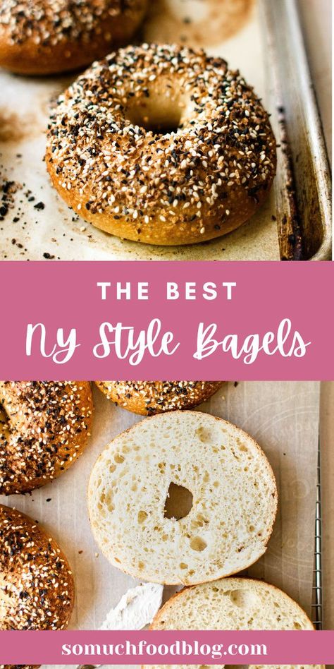 Make your very own new york style bagels at home with this simple and delicious recipe! Best Bagel Recipe, Home Made Bagels, Quick Bagel Recipe, Ny Bagel Recipe, Easy Bagel Recipe, Ny Bagels Recipe Homemade, Jewish Bagel Recipe, Nyc Bagels Recipe, Ny Style Bagels Recipe