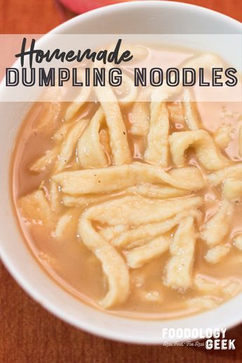 Homemade Noodles And Chicken, Old Fashioned Noodle Recipe, Old Fashioned Noodles, Egg Noodle Dumplings, Noodle Dumplings Recipe, Home Made Noodles For Soup, Old Fashioned Chicken And Noodles, How To Make Homemade Noodles, Chicken And Homemade Noodles