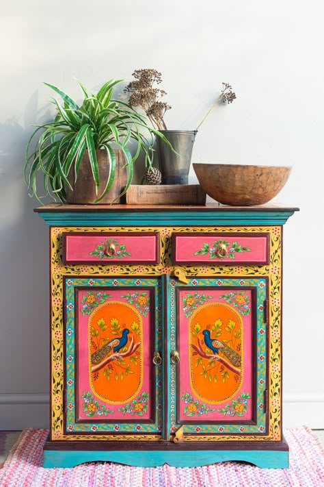 Furniture – Page 3 – Ian Snow Ltd Ian Snow Furniture, Cupboard Decor, Ian Snow, Painted Peacock, Bedside Furniture, Furniture Upcycling, Deco Boho, Painted Cabinet, Painted Cupboards