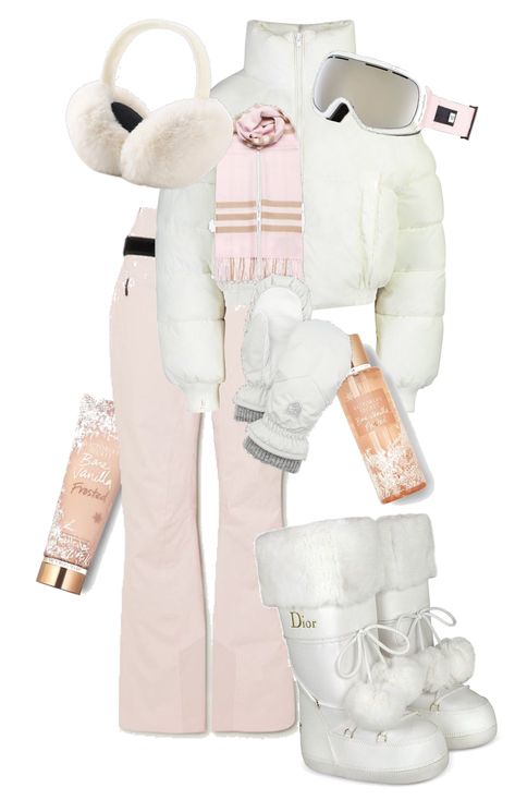 Dior Moon Boots, Winter Mountain Outfit, Cute Snowboarding Outfits, Cute Ski Outfits, Mode Au Ski, Winter Wonderland Outfit, Womens Ski Outfits, Ski Outfit For Women, Ski Fits