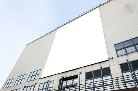 blank-billboard-on-office-building Building Mockup, Blank Billboard, Billboard Mockup, Big Things, Office Walls, Office Wall, Office Building, Mockup, Resolution