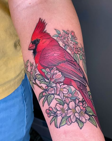 Cardinal Bird Tattoos, Red Cardinal Tattoos, Yellow Rose Tattoos, Cardinal Tattoo, Cardinal Tattoos, Branch Tattoo, Tattoo Prices, Memorial Tattoo, Memorial Tattoos