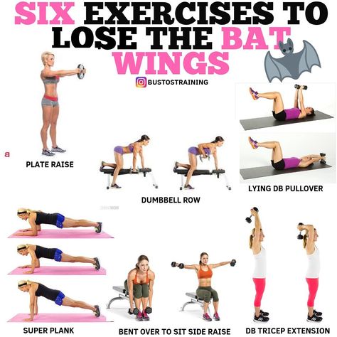 Daily Arm Workout, Bat Wing Exercises, Get Rid Of Flabby Arms, Wings Workout, Flabby Arm Workout, Chest Workout Women, Arm Work, Arm Workout Women, Flabby Arms