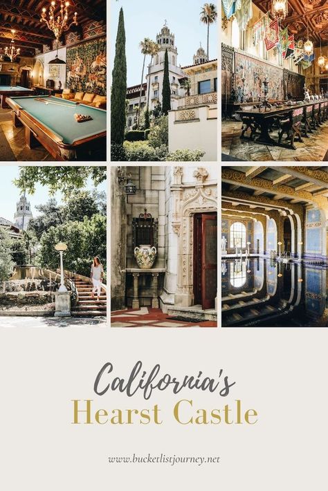 A Guide to California's Heart Castle Mansion Including the Best Tours to Take Heart Castle California, Hearts Castle California, Hearst Castle California, Pretty Pools, Pch Road Trip, Roman Pool, Go Board, San Fransico, Madonna Inn