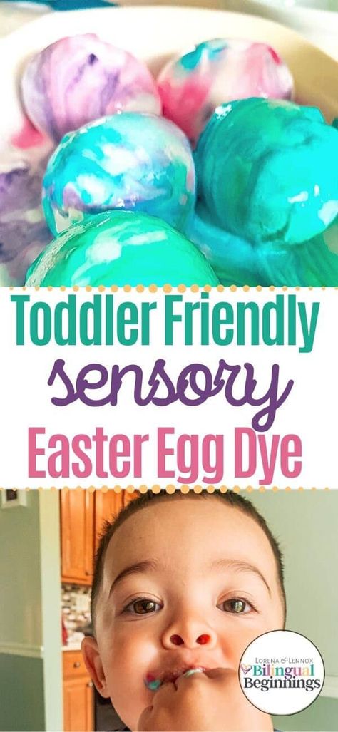 Inside: Looking for a toddler-friendly and sensory way to dye Easter eggs this year? Why not try this whipped cream dyed Easter eggs recipe! Easter Sensory, Easter Activities For Toddlers, Dyed Easter Eggs, Easter Crafts For Toddlers, Sensory Bag, Sensory Bags, Baby Sensory Play, Easter Activities For Kids, Sensory Activity