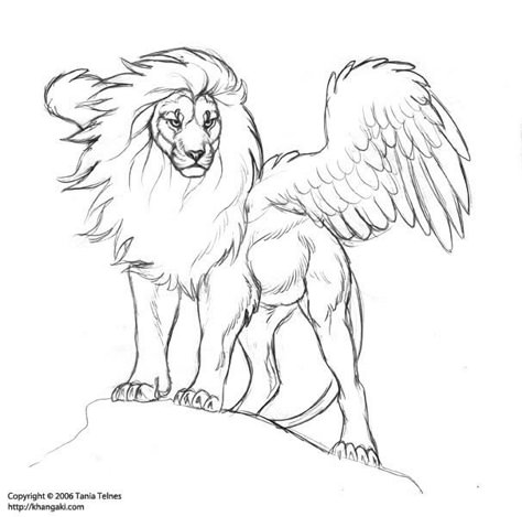 Lion With Wings, Lion Sketch, Winged Lion, Lion Drawing, Wings Drawing, Animal Drawings Sketches, Google Search Results, Creature Drawings, Lion Art