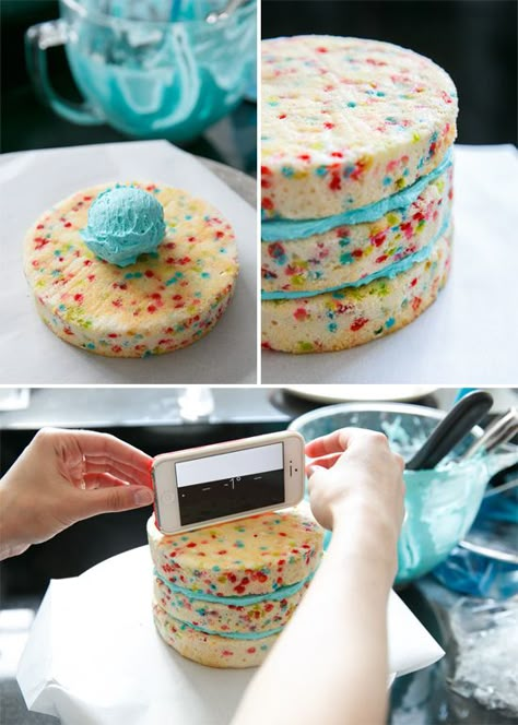 Funfetti Layer Cake, Gateaux Cake, Funfetti Cake, How To Decorate, Sweets Treats, Cakes And More, Let Them Eat Cake, Layer Cake, Cake Cookies