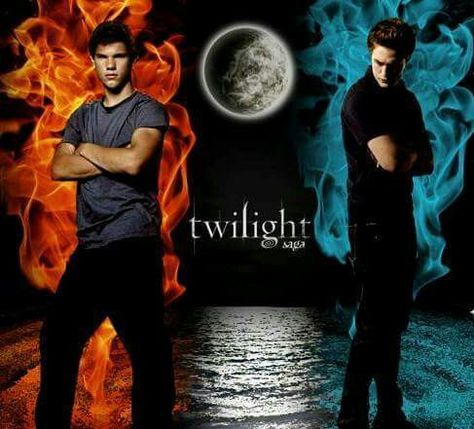 JACOB VS EDWARD FIRE VS ICE❄ Edward Vs Jacob, Twilight Wolf Pack, Jacob And Renesmee, Batman And Robin 1997, Twilight Facts, Twilight Jacob, Twilight Renesmee, Paul Wesley Vampire Diaries, Twilight Wolf