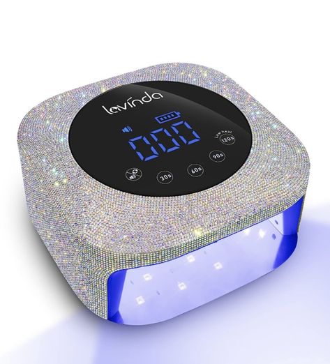 Lavinda sparkly UV nail lamp (paid link) Setting, Professional Quick Dry Curing Lamp with Display Auto Sensor for Salon & Home : Beauty & Personal Care Gel Nail Light, Nail Printer, Types Of Manicures, Mount Maunganui, Nail Dust Collector, Uv Nail Lamp, Electric Nail File, Light Nails, Nail Drill Machine