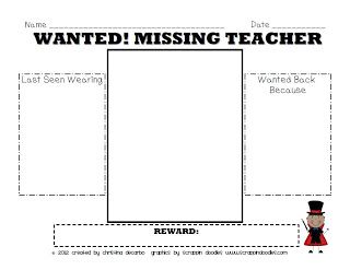 Miss DeCarbo: My Teacher Is Missing! Sub Plan Pack *freebie* Missing Teacher Activity, Miss Nelson Is Missing, Substitute Teacher Resources, Substitute Folder, Literacy Bags, Substitute Ideas, Supply Teacher, Relief Teaching Ideas, Middle School Drama