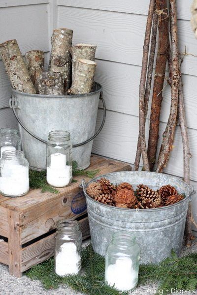 Easily transition away from the holiday home with these 15 winter decor ideas. Winter Porch Decorations, Winter Porch Decor, Rustic Winter Decor, Winter Front Porch, White Porch, Winter Porch, Christmas Porch, Country Farmhouse Decor, After Christmas