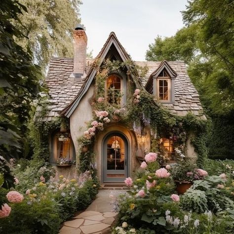 Fairytale Cottage Exterior, Cottage Castle, Barn Dominium, Houses On Wheels, Aesthetic Cottage Core, Cottagecore House, Baddie Apartment, Farm Style House, Baddie Apartment Ideas