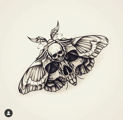 Black And White Crow Tattoo, Gothic Tattoos For Women Simple, Beetle With Skull Tattoo, Black Work Moth Tattoo, Witchy Dog Tattoo, Black And Gray Tattoo For Women, Deathhead Moth Tattoo Design, Mens Moth Tattoo, Girly Goth Tattoo