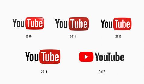 Youtube Logo Design, Red Elements, History Meaning, Logo Evolution, Designer Logos, Logo Youtube, Brand Illustration, Logo Shapes, Logo Design Process