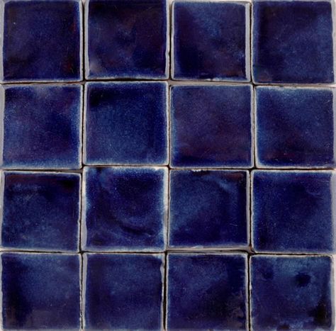 Mexican Tile - 1.25" square, Cobalt Blue Mexican Tile Blue Mexican Tile, Blue Square Tile, Dark Blue Square, Mexican Sink, Dark Blue Bathrooms, Blue Bathroom Tile, Mexican Talavera Tile, Main Entrance Door, Talavera Tile