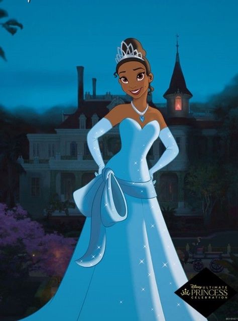 Tiana Princess And The Frog Blue Dress, Princess Tiana Blue Dress, Tiana Blue Dress, Princess Tiana Costume, Princess Tiana Dress, Tiana Costume, Megara Disney, Tiana Dress, Tiana Disney