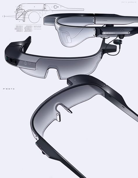 Cyberpunk Sketch, Future Product Design, Glasses Sketch, Futuristic Glasses, Ar Glasses, Product Sketches, Product Sketch, Vr Glasses, Design Sketching