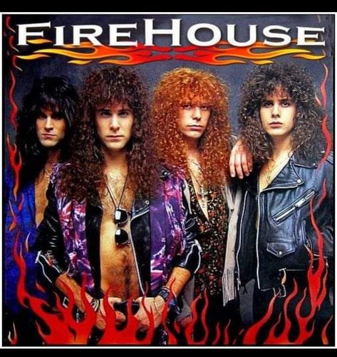 Firehouse Band 80s, Cj Snare, Firehouse Band, 80s Metal Bands, 80s Heavy Metal, Glam Rock Bands, 80s Metal, Band Photoshoot, Hair Metal Bands