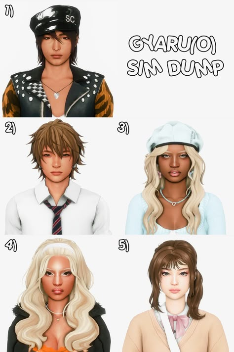 gyaru(o) sim dump ☆ | Patreon Sims 4 Guy Skin, Guy Sims 4 Cc, Sims 4 Guy Cc, Sims Traits, Random Names, Sims 4 Hair Male, Sims 4 Content, Sims Packs, Sims 4 Anime