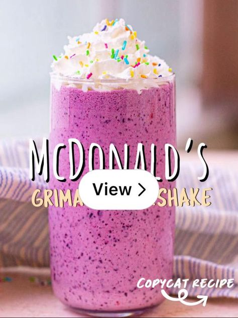 Lemon8 · Viral McDonald’s Grimace Shake Copycat Recipe 🤩 · @Food Plus Words Grimace Milkshake, Grimace Shake, Purple Food Coloring, Milkshake Recipe, Purple Food, Frozen Fruits, Milkshake Recipes, Rainbow Sprinkles, Copycat Recipe