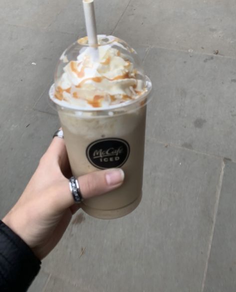 caramel iced frappe<3 Chocolate Caramel Frappe, Iced Caramel Frappe, Mcdonalds Frappe, Salted Caramel Frappe, Mcdonalds Caramel Frappe, Iced Frappe, Caramel Frappe, Ice Aesthetic, Whiskey Neat