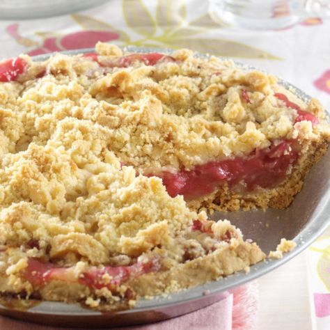 Crusty Rhubarb Pie - Relish Rhubarb Desserts Recipes, Rhubarb Pie Recipe, Rhubarb Recipes Pie, Rhubarb Desserts, Rhubarb Pie, Rhubarb Recipes, Sweet Pie, Strawberry Rhubarb, Pie Dessert