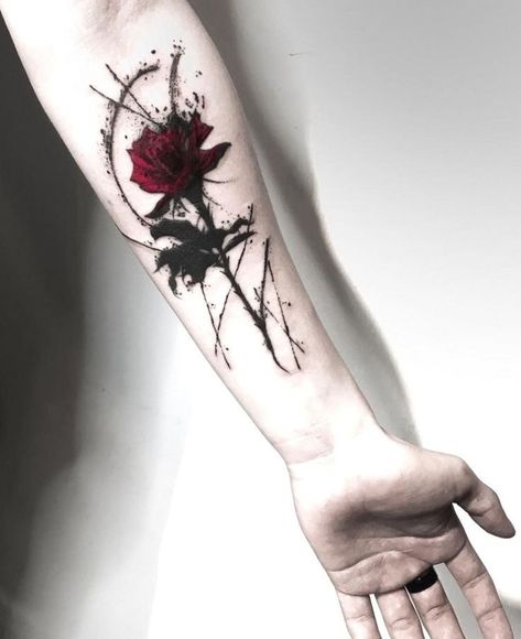 Tattoos Arm Mann, Rose Tattoos For Men, Tato Henna, Finger Tattoo Designs, Small Arm Tattoos, Tatuaje A Color, 강아지 그림, Tattoo Style Drawings, Rose Tattoo Design