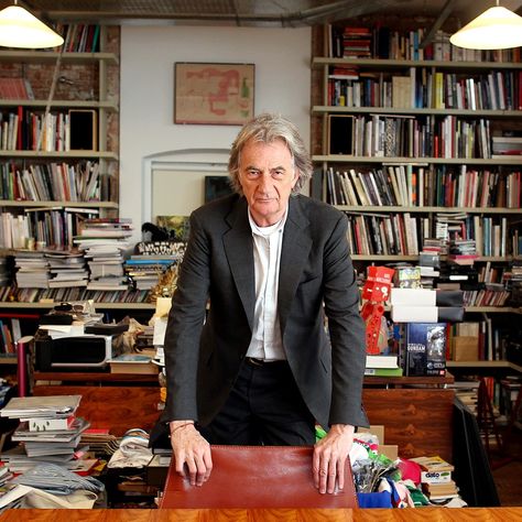 Paul Smith Menswear, Writers Desk, Fresh Living Room, Fashion Calendar, Sir Paul, Stripes Wallpaper, Writing Space, Interesting People, Study Office