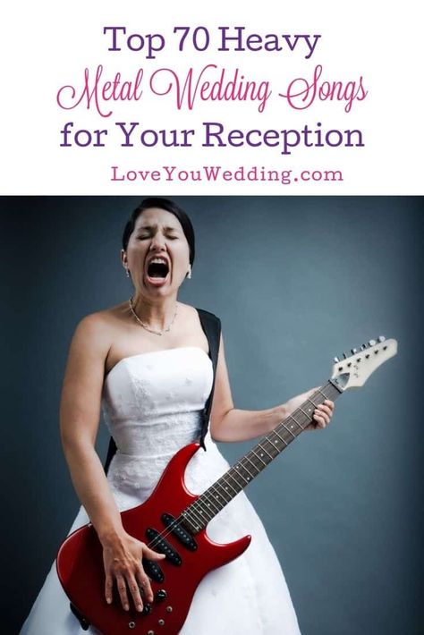 Pop Punk Wedding Songs, Metal Love Songs, Rock Wedding Songs, Concert Themed Wedding, Heavy Metal Wedding, Heavy Metal Songs, Concert Wedding, Wedding Ceremony Songs, Metal Concert