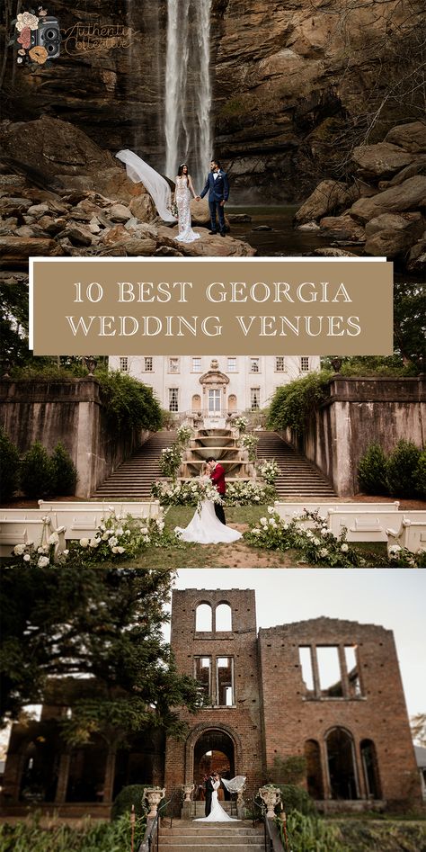 Best Georgia Wedding Venues Wedding Venues In Georgia, Georgia Mountain Wedding, Free Wedding Venues, North Georgia Wedding Venues, Ga Wedding Venues, Southern Wedding Venues, Fall Wedding Venues, North Georgia Wedding, Atlanta Wedding Venues