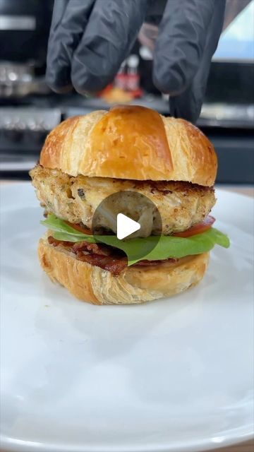 Matt Price on Instagram: "THIS is how you make a Crab Cake! Doesn’t get any better than this sandwich right here.. 😍😍 . Checkout this Crab Cake BLT on a Croissant! This is the perfect spring/summer lunch or dinner option!  Paired with the honey sriracha Mayo.. it’s a thing of beauty. Give it a try  . Shopping List: 1 lb lump crab 1 croissant Thick cut bacon  Tomatoes Lettuce 1/2 cup Panko bread crumbs  1/2 cup mayo 1 tbsp creole mustard 1 tsp sugar 1 tsp hot sauce and Worcestershire sauce AP seasoning and Lemon Bae or old bay 2 tbsps diced parsley  2 tsps lemon juice  . Sauce: 1/4 cup mayo 2 tbsps sriracha  2 tbsps honey 1 tbsp garlic 1 tsp Worcestershire AP seasoning . #seafood #seafoodlover #seafoodlovers #crabcake #sandwich" Creole Mustard, Lump Crab, Sriracha Mayo, Crab Cake, Bacon Tomato, Thick Cut Bacon, Summer Lunch, A Thing Of Beauty, Panko Bread Crumbs